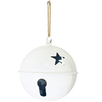 Glossy White Bell 30cm