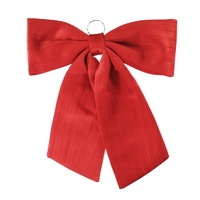 Red Velveteen Door Bow 78cm