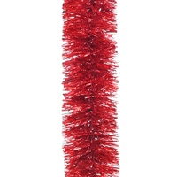 Chunky Tinsel Fine Cut Red 3m