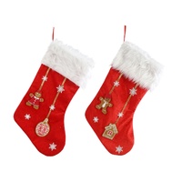 Gingerbeard Design Stocking 2 Asst 53cm