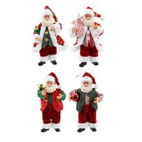 Collectible Santa Figurine 4 Asst 18cm