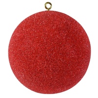Icy Bead Bauble Red 25cm
