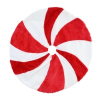 Candy Swirl Plush Tree Skirt 80cm