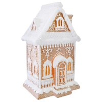 LED Snowy Gingerbread House 32cm