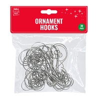 Ornament Hooks 30pk 5cm