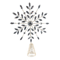 Tree Topper Crystal Snowflake 29cm