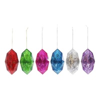 Hanging Diamond Gem 6 Asst 14cm