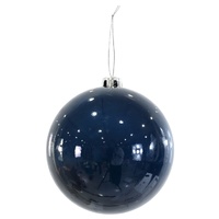 Bauble Pearl Navy 15cm