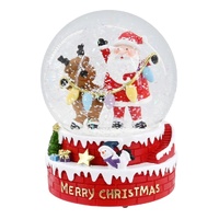 Musical Santa Snowglobe 14cm