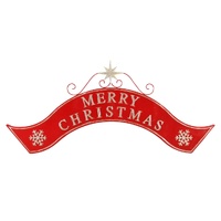 Metal Merry Christmas Arch Sign 120cm