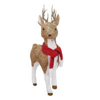 Reindeer Red Scarf Standing 71cm