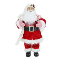 Santa Figurine w. Candy Trim 60cm