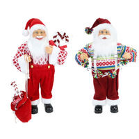 Santa Figurine Bright Sweater 1pc 2 Assorted 60cm