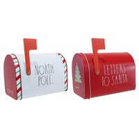 Gift Tin Mail Box 2 Asst 16cm