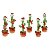 Sing n Twirl Christmas Cactus 1pc 3 Asst 45cm