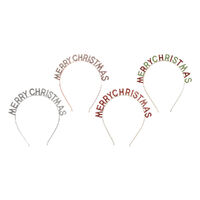 Headband Merry Christmas Diamante Tiara 1pc 4 Assorted