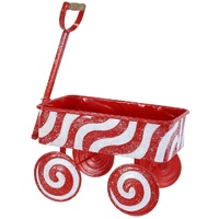 Metal Candycane Wagon 44cm