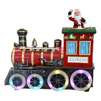 LED Musical Santa Train 28cm