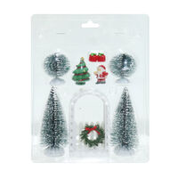 Christmas Decoration Scene 9pc Set 10cm