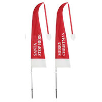 Santa Hat Flag Printed 3.7m 1pc