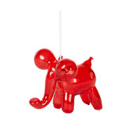 Elephant Balloon Animal Red Hanging 10cm