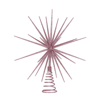 3D Starburst Tree Topper Pink 35cm