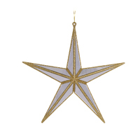 5 Point Hanging Star Gold 27cm