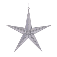 5 Point Hanging Star Silver 27cm