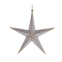 5 Point Hanging Star Champagne 27cm
