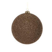 Copper Caviar Bauble 15cm 15cm