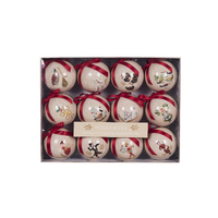 12 Days Of Christmas Luxury Bauble Gift Set 8cm