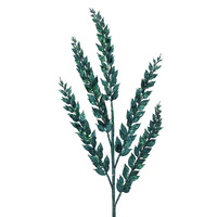 Emerald Glitter Leaf Stem 90cm