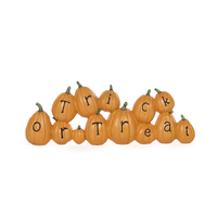 Trick Or Treat Pumpkin Sign 26cm
