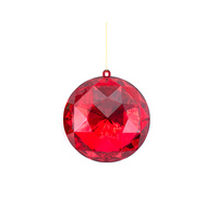 Red Round Gem Hanging 15cm
