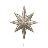 Mirror Celestial Champagne Star Tree Topper 50cm