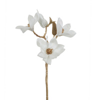 Ivory Magnolia Stem 35cm