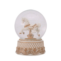 Rocking Horse Snowglobe 18cm