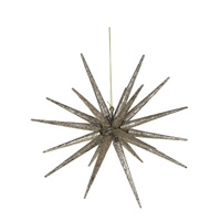 Champagne Glitter Starburst 22cm
