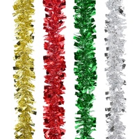 Tinsel Crimple Wide Cut 4 Asst 2m