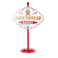 Gingerbread Bakery Table Sign 48cm