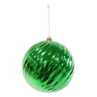Green Swirl Bauble 20cm