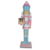 LED Pastel Candy Piped Nutcracker 216cm