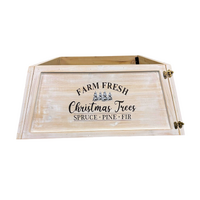 Square Pine Tree Collar White 60cm