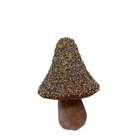 Metallic Button Mushroom Gold & Silver 18cm