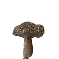 Metallic Cap Mushroom Gold & Silver 15cm