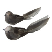 Tan Bird 1pc Clip 15cm