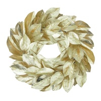 Champagne Magnolia Wreath 56cm