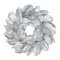 Silver Magnolia Wreath 56cm
