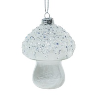 Glass Mushroom Hanging 10cm