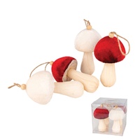 Poly Mushrooms Hanging 19cm